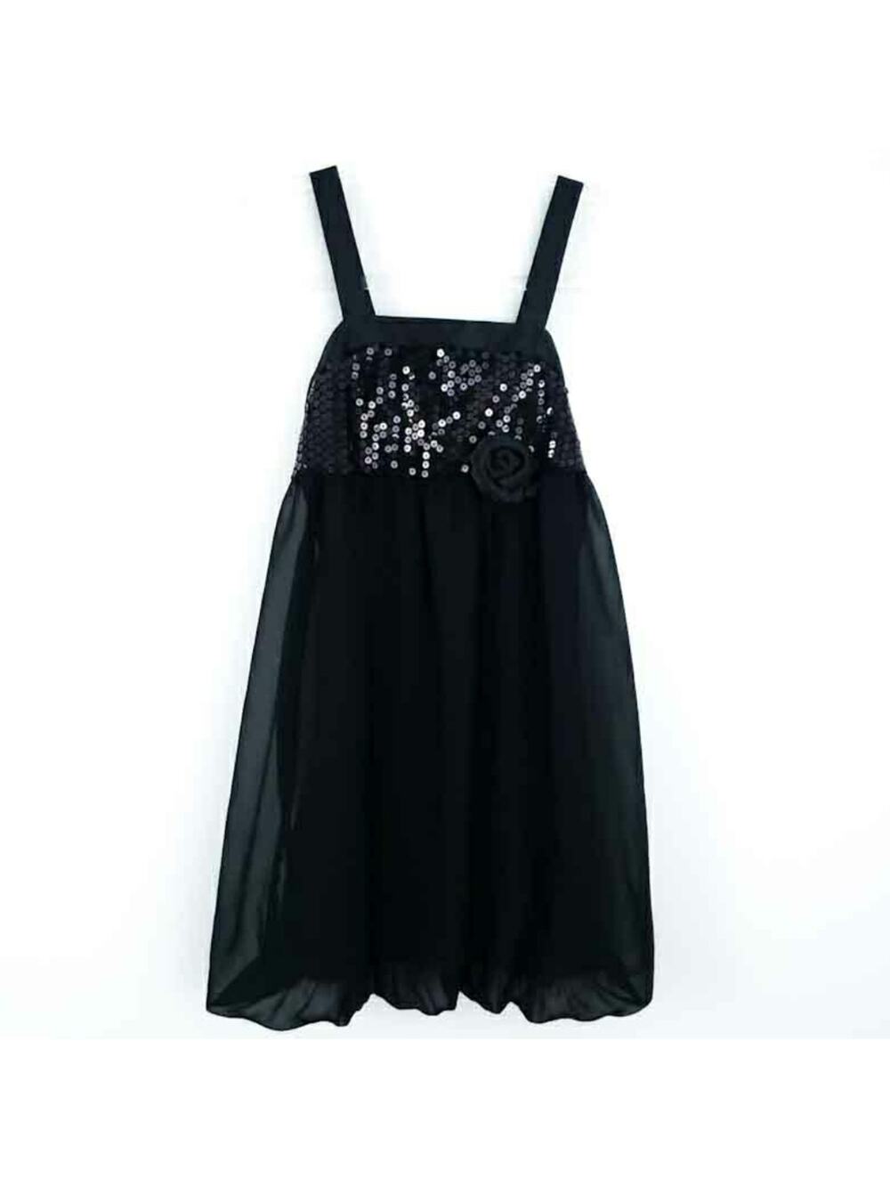 NEW Amy Byer Black Sleeveless Dress Sequin Girl 10